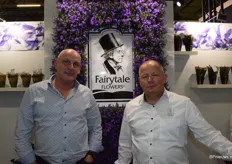 (v.l.n.r.) Robér en Claes bij de betoverende stand van Fairytale Flowers